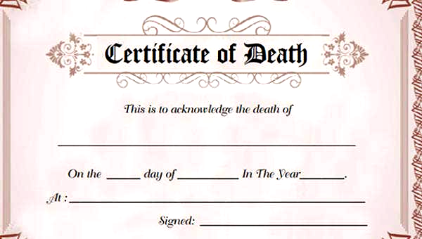 Death Certificate and its purpose