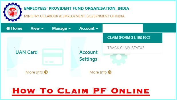 How to claim PF in UAN account