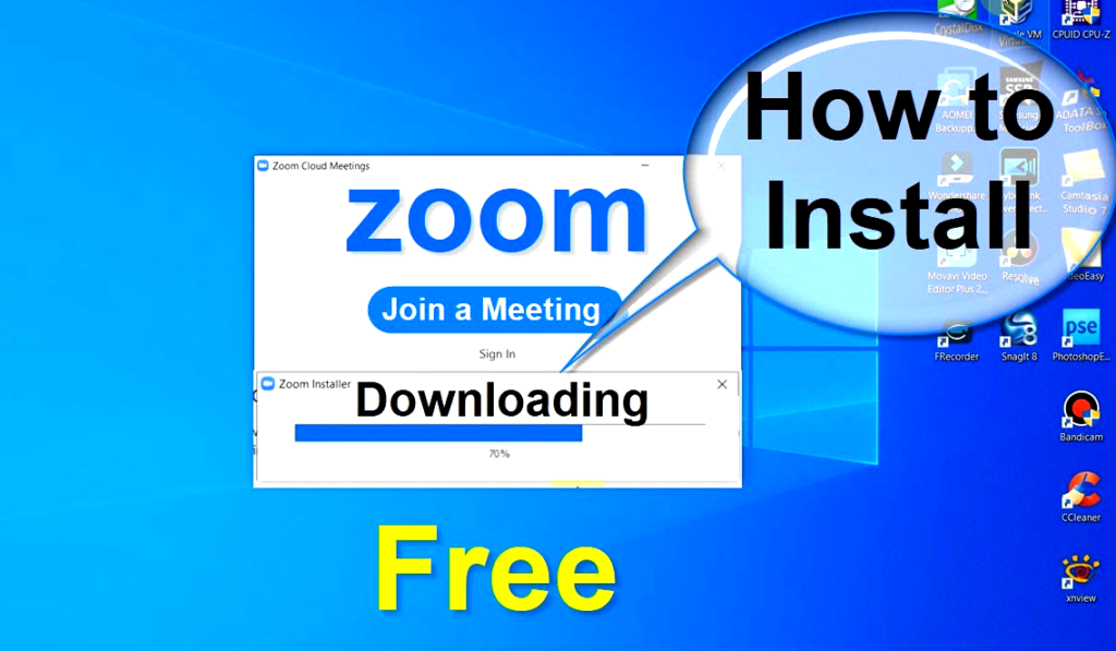 How to install zoom vc application in computer