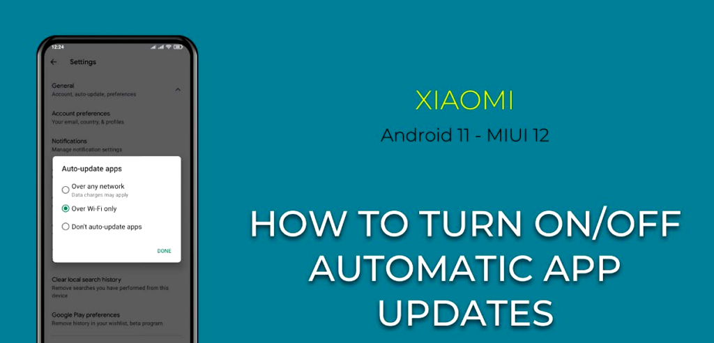 How to turn off automatic app updates on Xiaomi phone