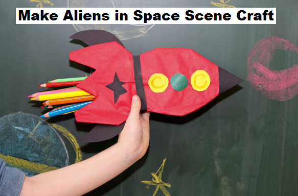 Aliens in Space Scene Craft for Kids