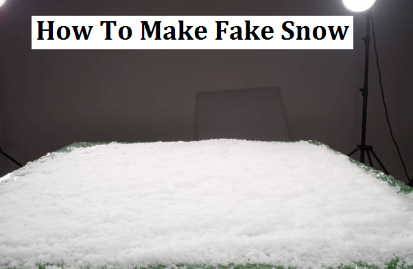 How to make fake snow at home