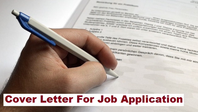How to write cover letter for job application
